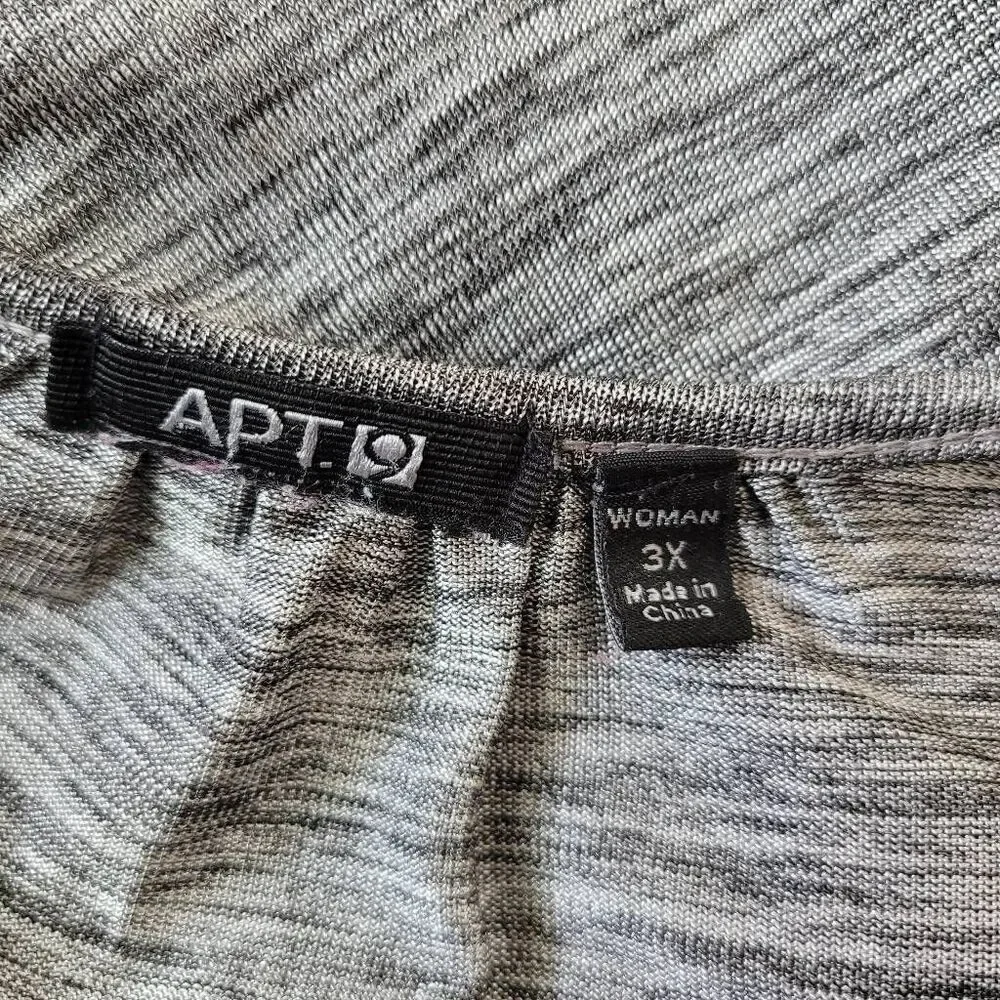 Vintage y2k apt 9 grey graphic top bedazzled grunge rocker punk - Picture 7 of 13